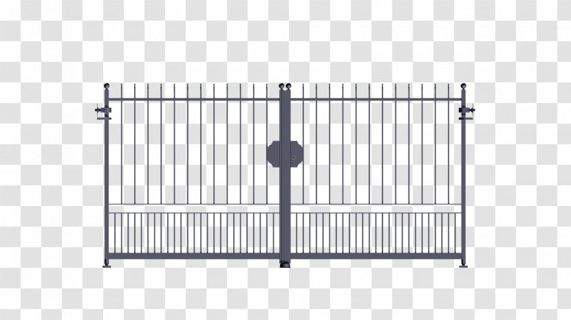 Gate Wrought Iron Fence Galvanization - Guard Rail Transparent PNG