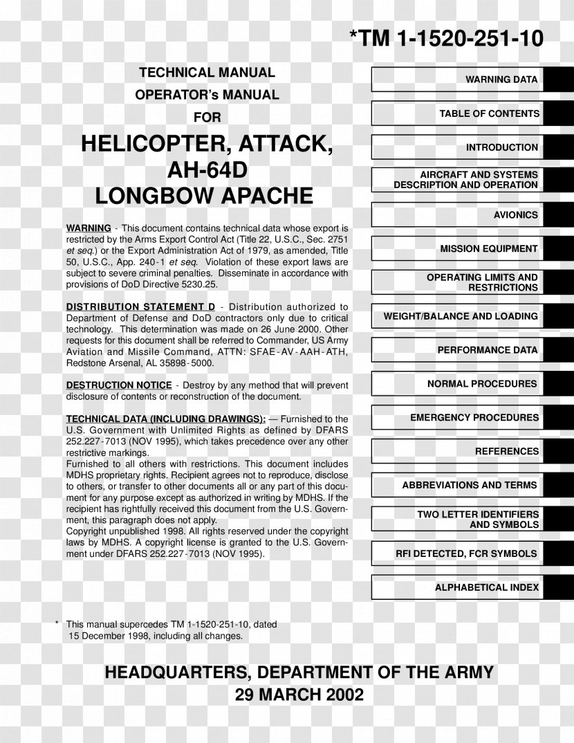 Document Line White - Black And - Apache Helicopter Transparent PNG