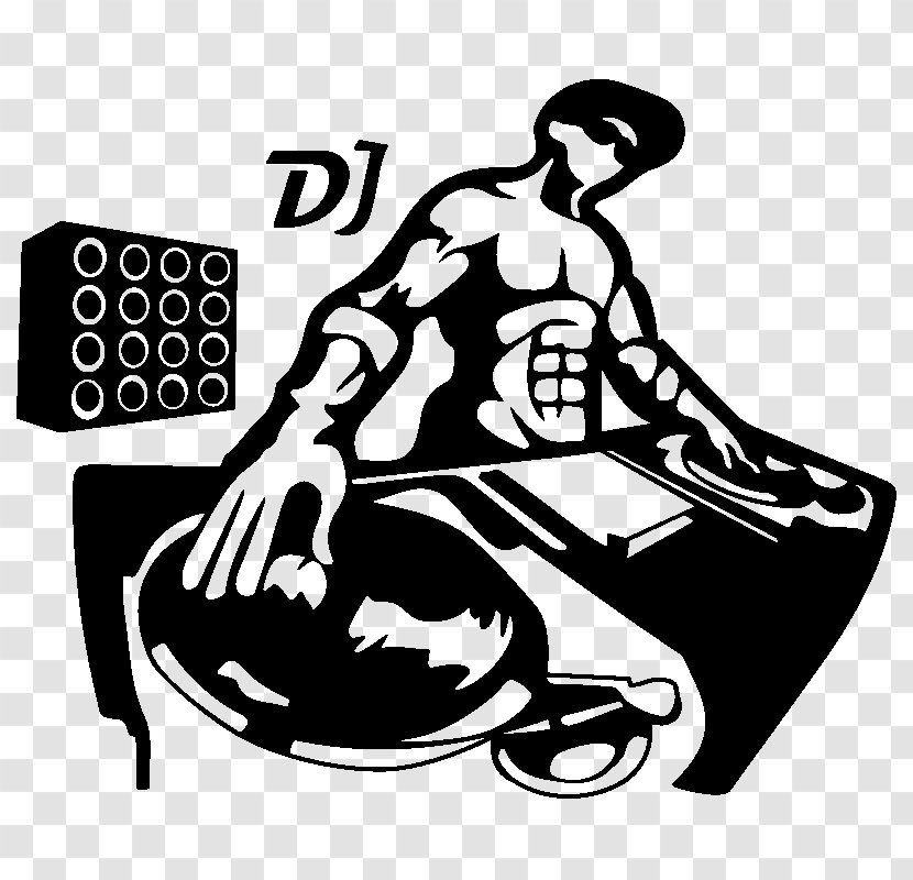 Dj Logo - Phonograph Record - Sitting Stencil Transparent PNG