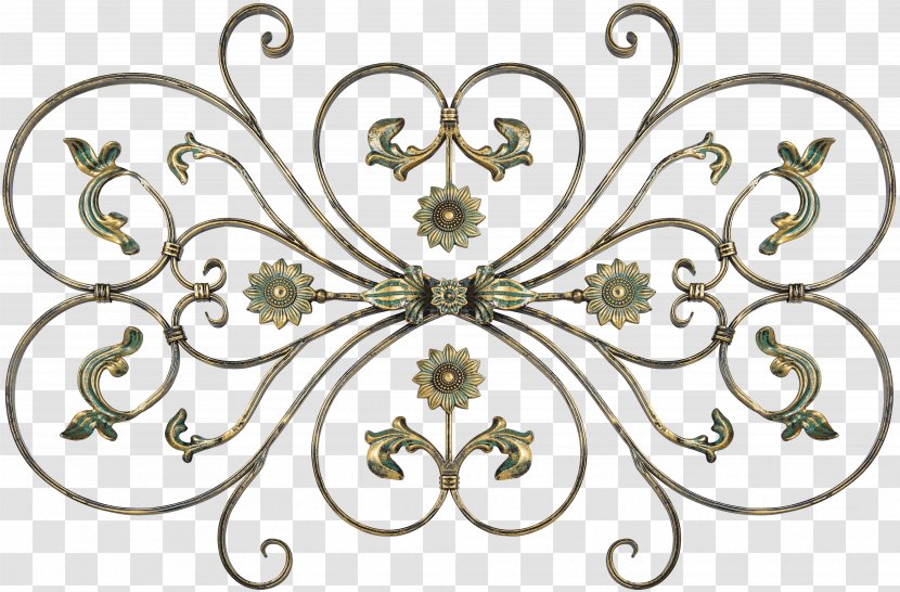 Wrought Iron Pattern Length Millimeter - Chamomile - Cutwork Ornament Transparent PNG