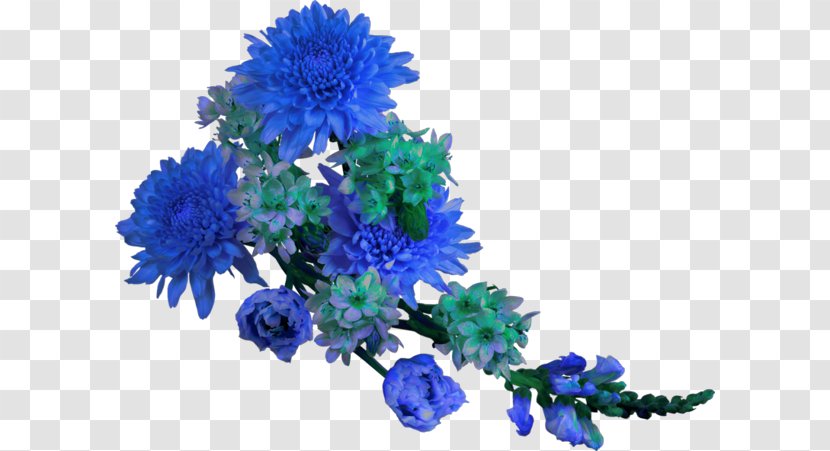 Blue Floral Design Flower Color - Chrysanthemum - Pink Transparent PNG