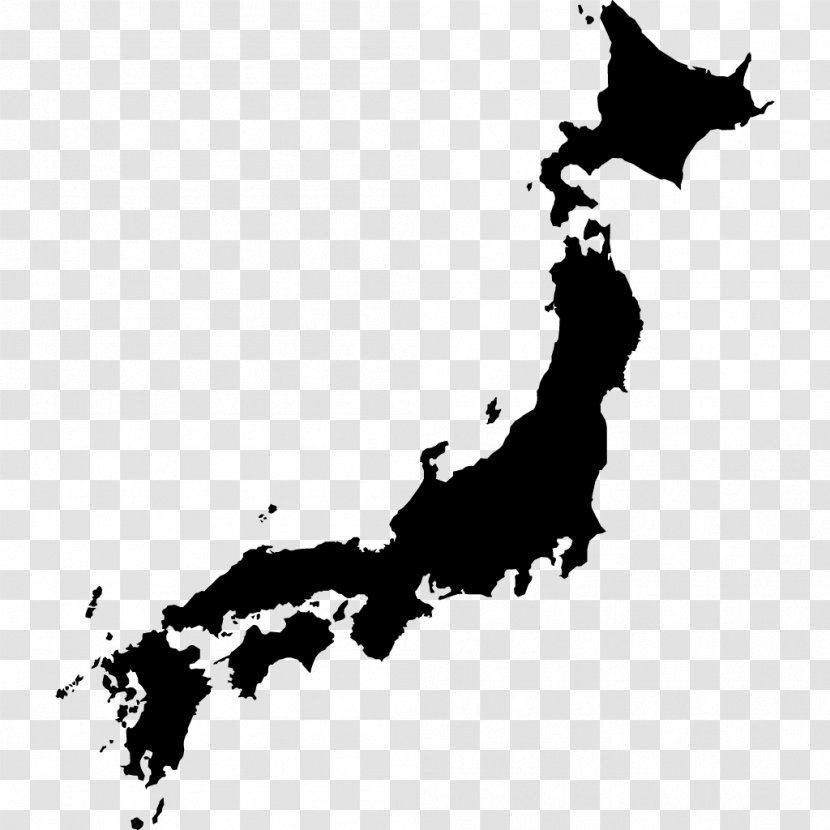 Japan Map Stock Photography - Black And White Transparent PNG