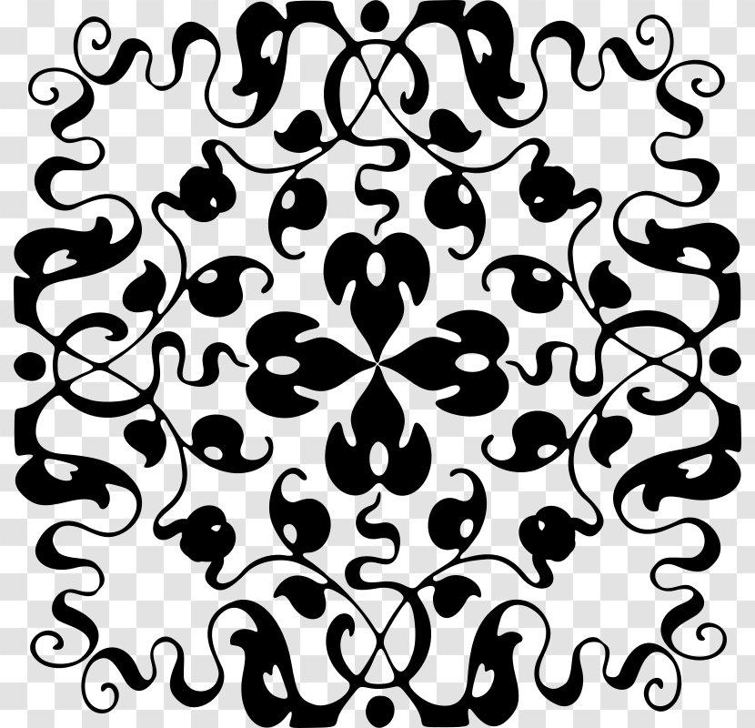 Floral Design Line Leaf Pattern - Point Transparent PNG