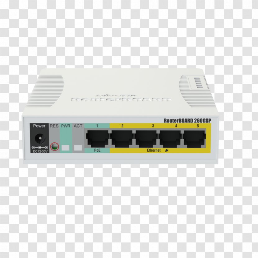 Gigabit Ethernet MikroTik Power Over Small Form-factor Pluggable Transceiver Network Switch - Mikrotik Transparent PNG