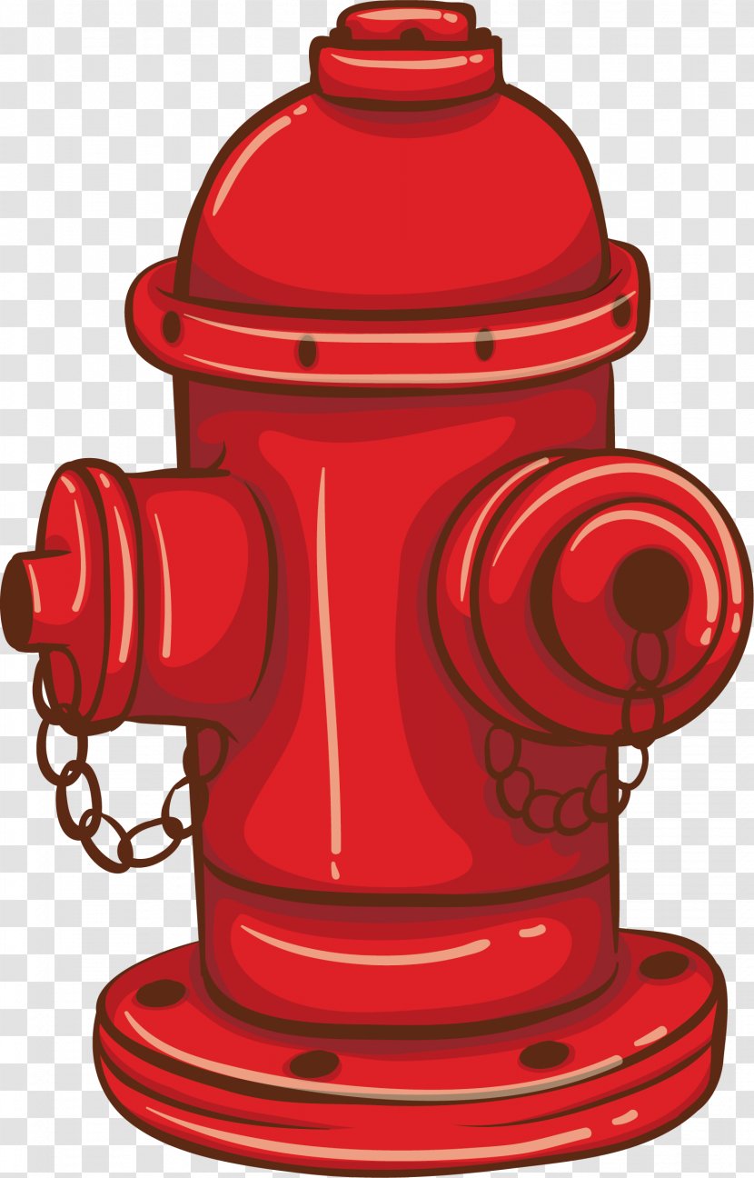 Firefighter Fire Department Equipment Manufacturers Association - Product Design - Red Hand Painted Hydrant Transparent PNG
