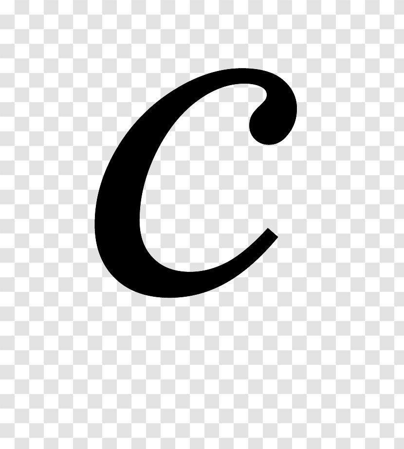 Brand Black And White Pattern - Letter C Transparent PNG