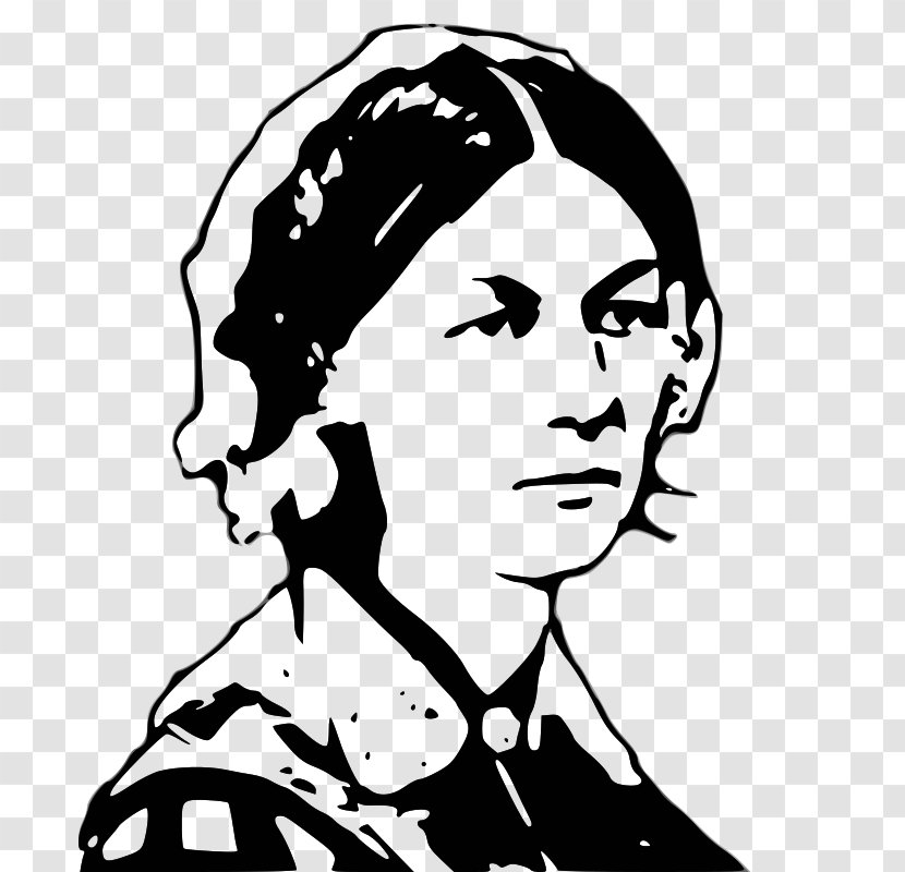 The Story Of Florence Nightingale Nightingale, 1820-1910 Crimean War Clip Art - Black And White - Woman Transparent PNG
