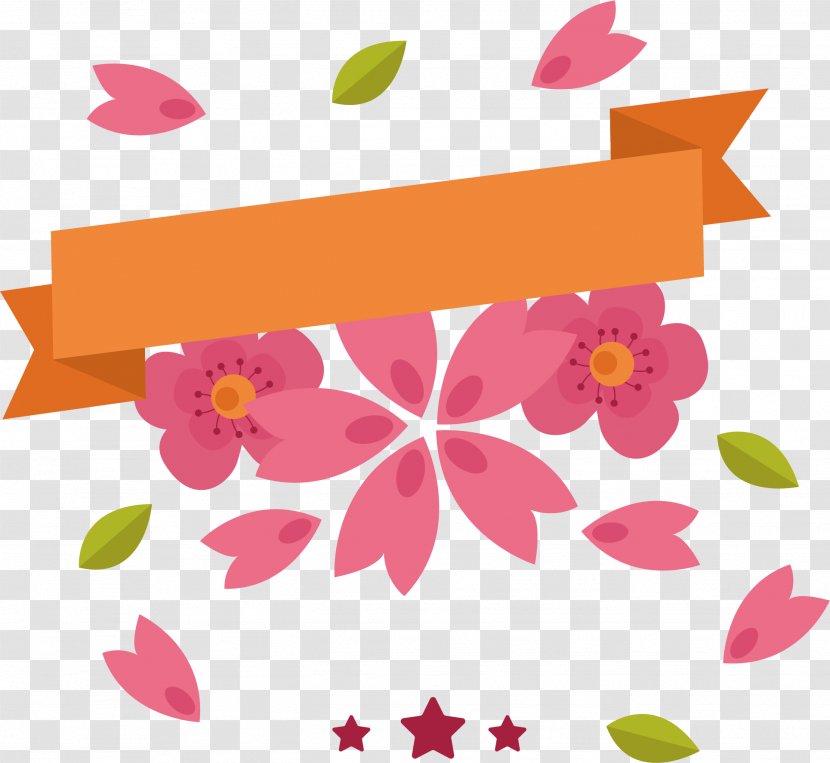 Floral Design - Cartoon - Cherry Label Transparent PNG