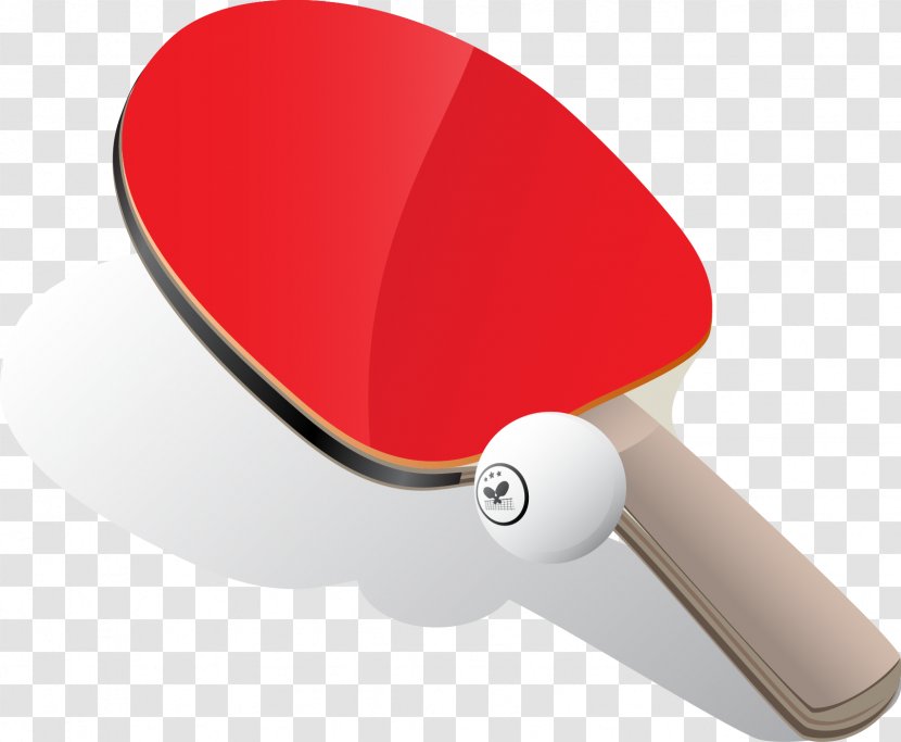 Pong Table Tennis Racket Stock Photography - Red - Sports Equipment Transparent PNG