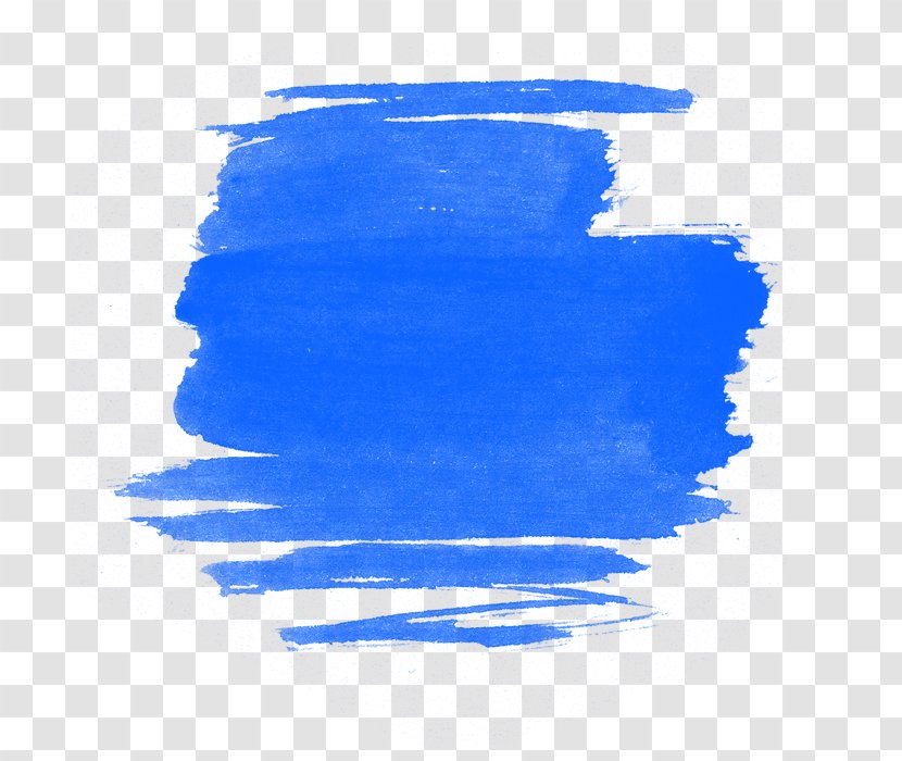 Ink Brush Watercolor Painting Drawing - Aqua - Blue Transparent PNG