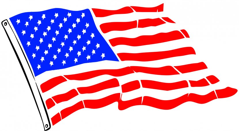 Flag Of The United States Clip Art - USA Transparent PNG