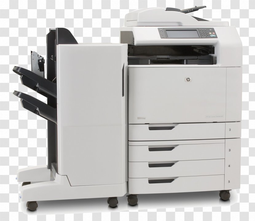 Hewlett-Packard Multi-function Printer HP LaserJet CM6040 - Ink - Office Machines Transparent PNG