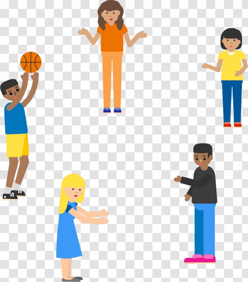 Ball Game Passing Basketball Football - Child - Playing Icon Transparent PNG