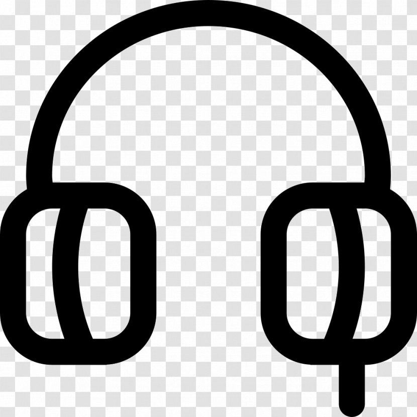 Headphones - Symbol - Text Transparent PNG