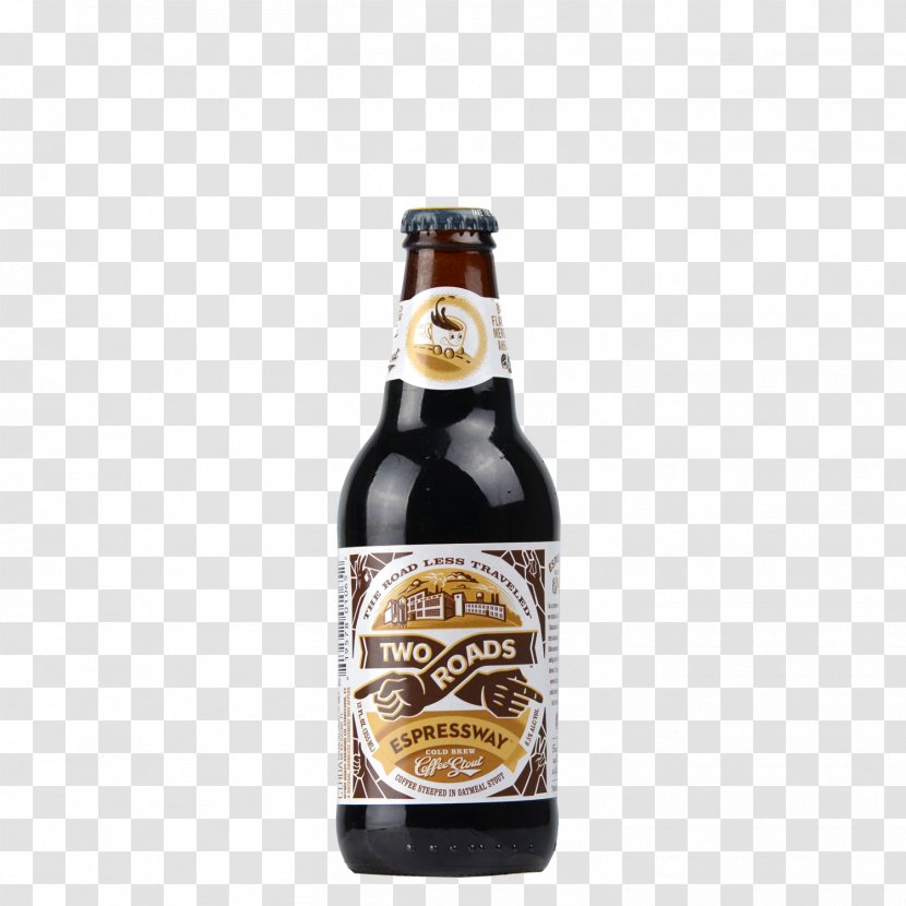 Stout Two Roads Brewing Company Beer Bottle Ale Transparent PNG