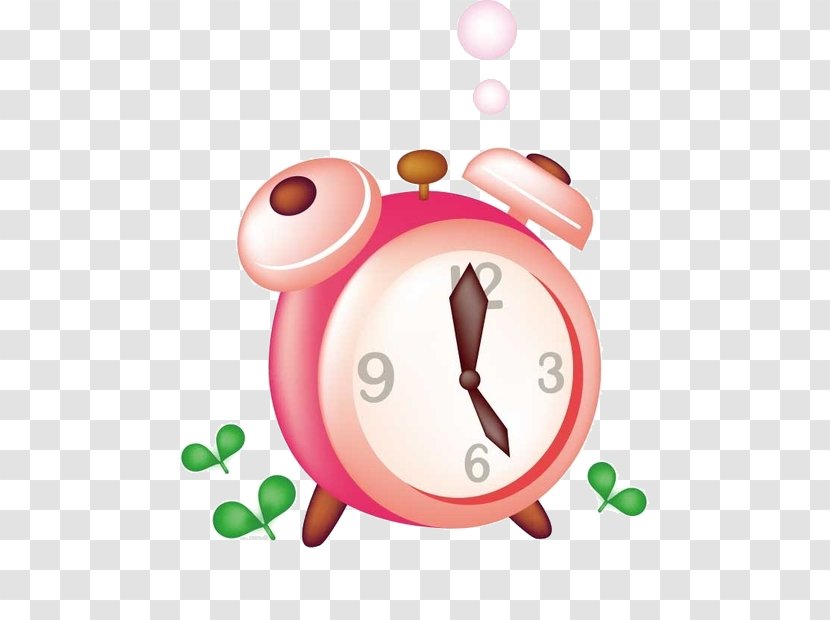 Alarm Clock Pink Icon Transparent PNG