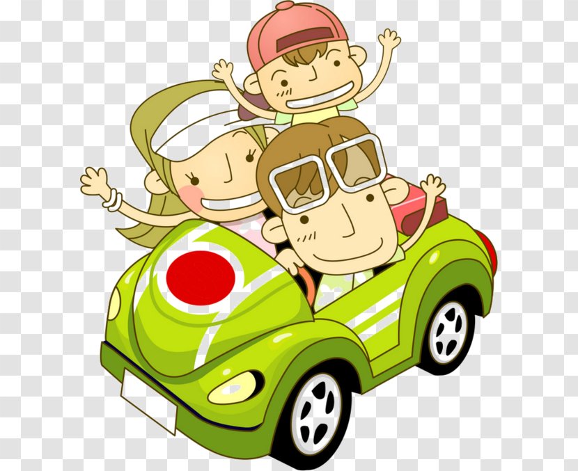 Cartoon Child Family - Poster - Character Car Trips Transparent PNG