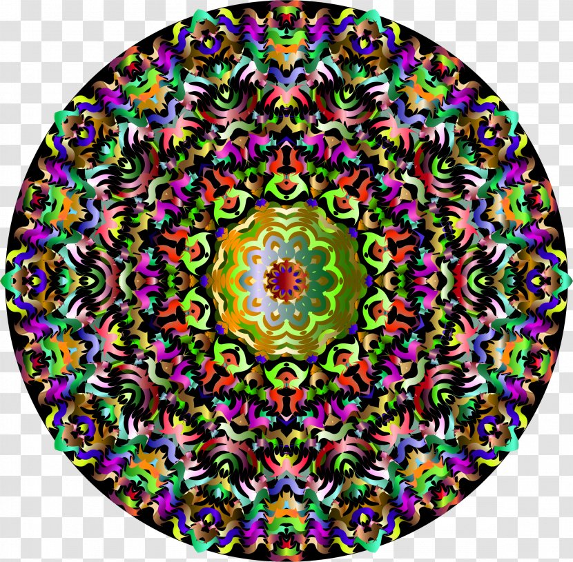 Kaleidoscope Social Media - Symmetry - Red Wine Mandala Transparent PNG