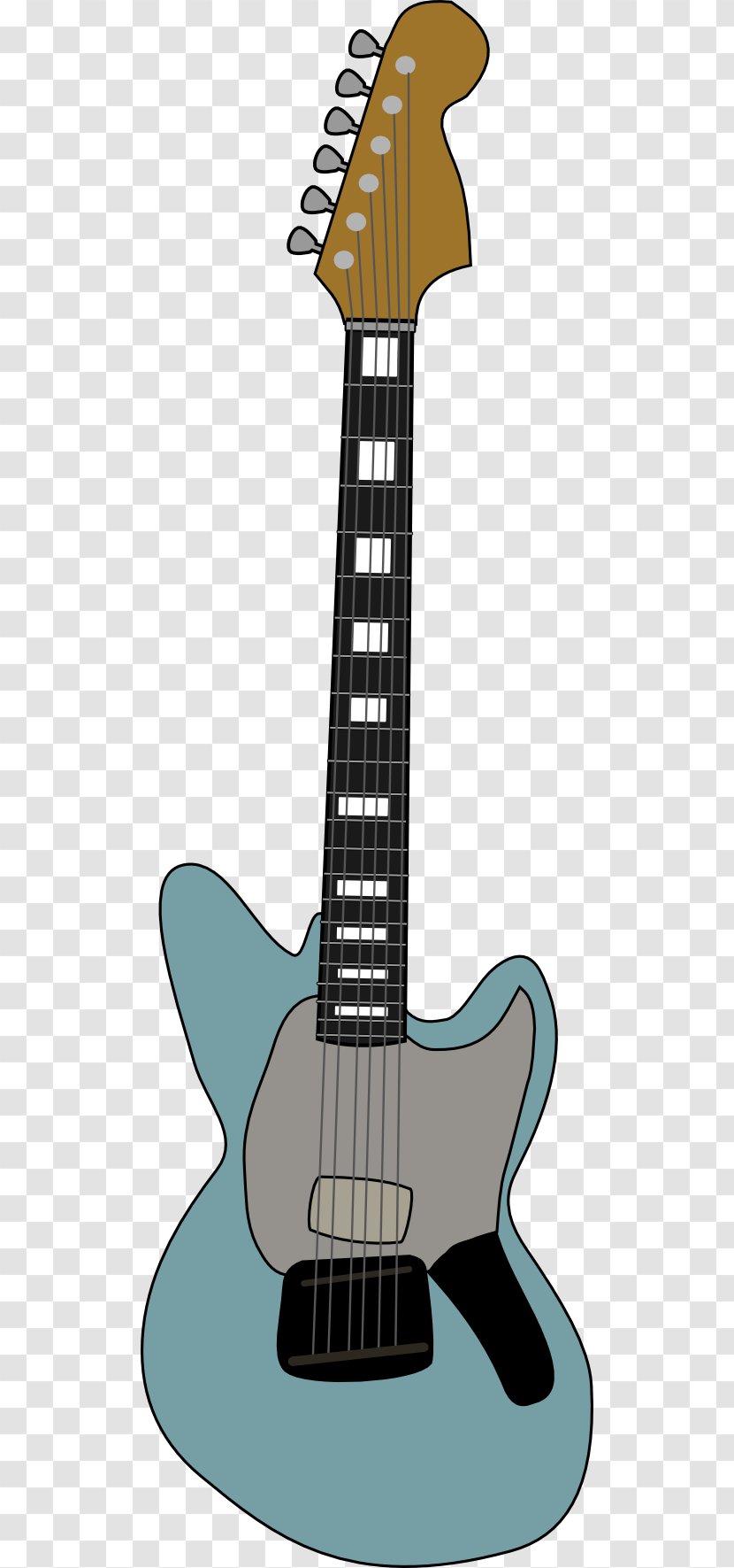 Fender Jag-Stang Precision Bass Stratocaster Jaguar Jazzmaster - Watercolor - Musical Instruments Transparent PNG