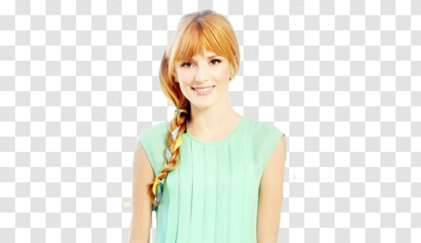 Bella Thorne Blond Hair Coloring Bangs Long - Frame - Flower Transparent PNG