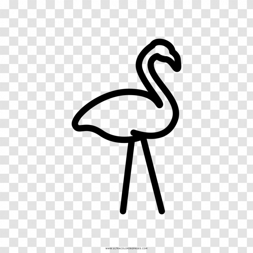 Drawing Flamingos Coloring Book Painting Water Bird - Flamingo Icon Transparent PNG