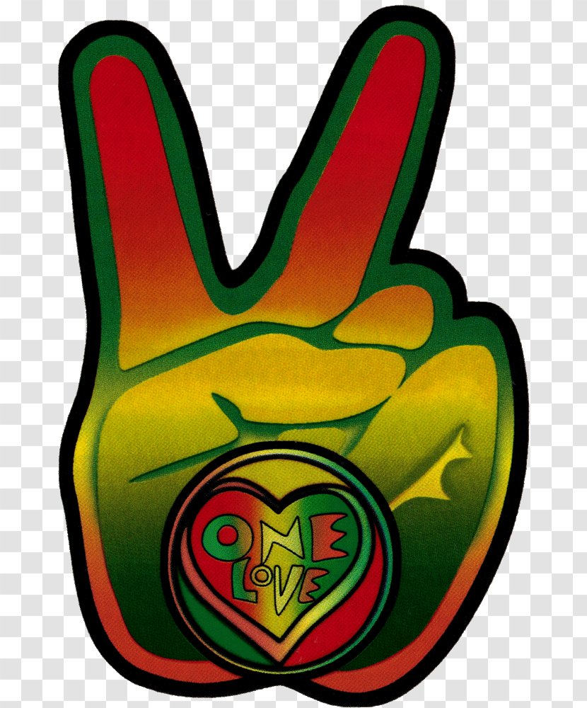 Bumper Sticker Peace Symbols Decal Rastafari - Bob Marley Transparent PNG