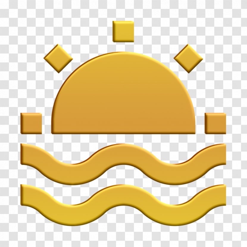 Beach Icon Morning Sea - Sunset - Logo Symbol Transparent PNG