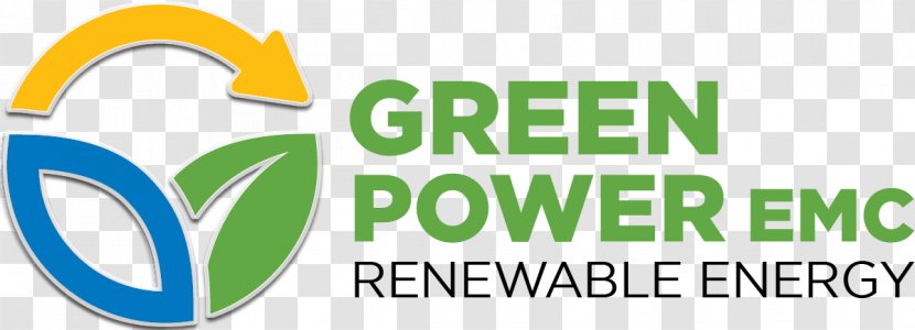 GREEN POWER EMC Renewable Energy Electricity Solar Power Logo - Green - Alternative Transparent PNG