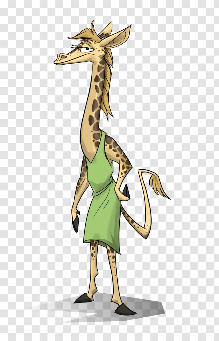 Giraffe Illustration Fauna Cartoon Neck - Mammal Transparent PNG