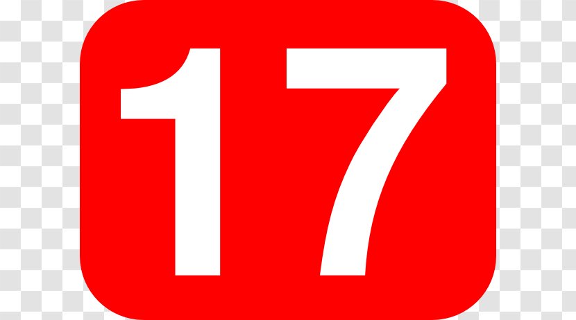 Number Drawing Clip Art - Trademark - Seventeen Cliparts Transparent PNG