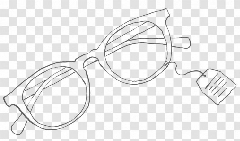 Sunglasses Line Art Drawing Sketch - 3d Film - Glasses Transparent PNG