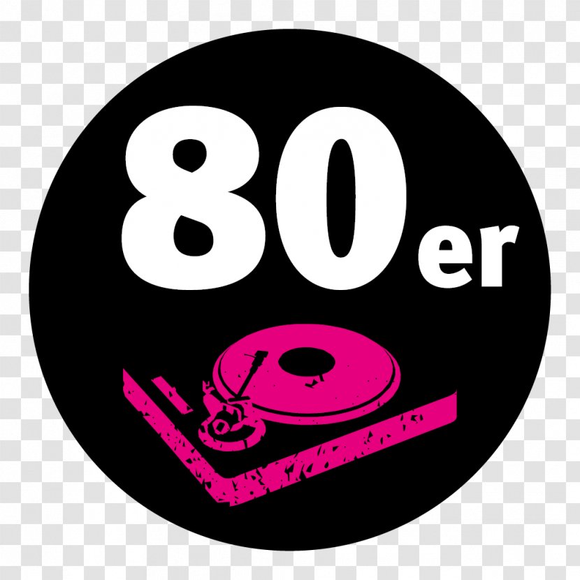 Logo Smiley Font Pink M Clip Art - 80's Transparent PNG