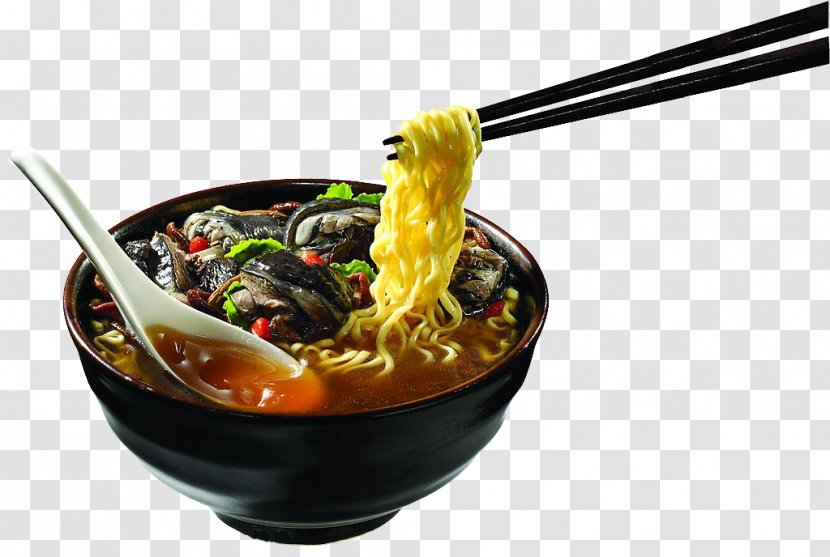 Chinese Cuisine Instant Noodle Dandan Noodles Beef Soup Ramen - Wanko Soba - Delicious Bowl Of Udon Creative And Mushroom Flavor Transparent PNG