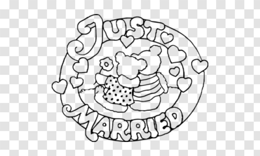 Coloring Book Marriage Wedding Adult - Cartoon Transparent PNG