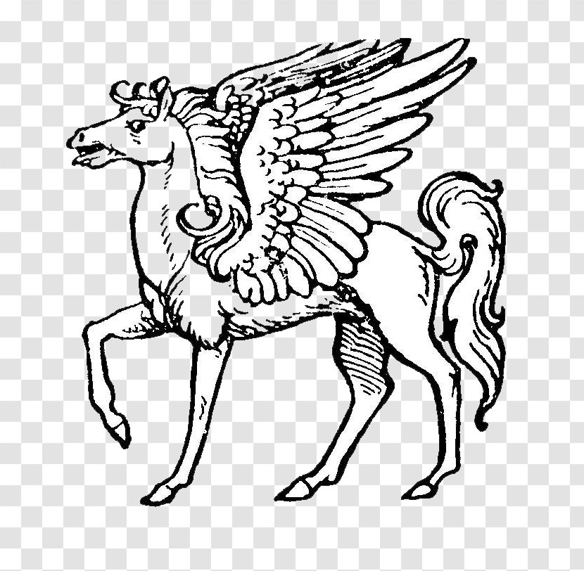 Heraldry Pegasus Escutcheon Illustration - Area Transparent PNG