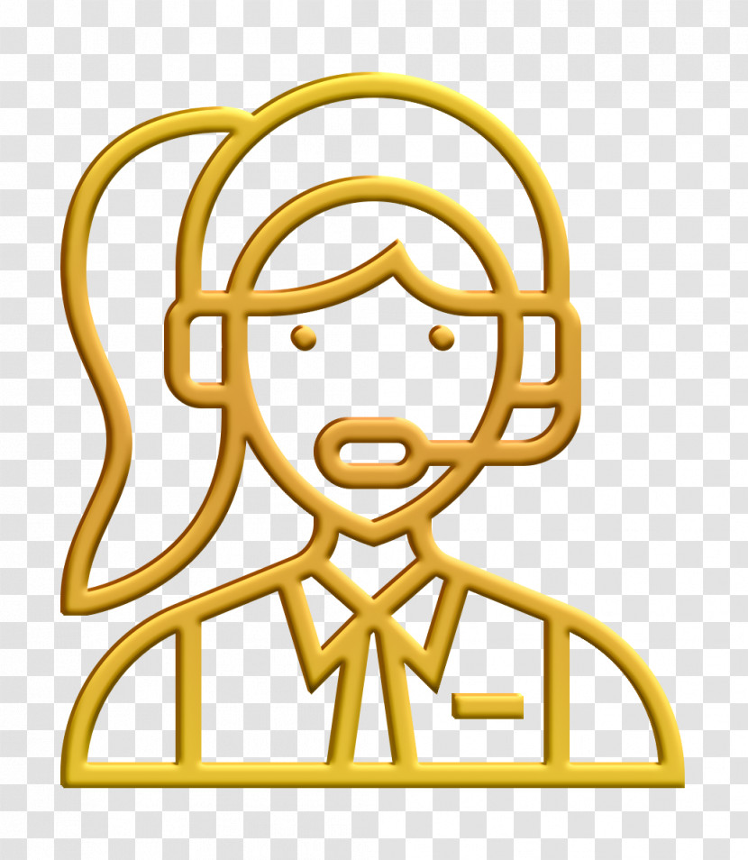 Clerk Icon Contact Icon Careers Women Icon Transparent PNG