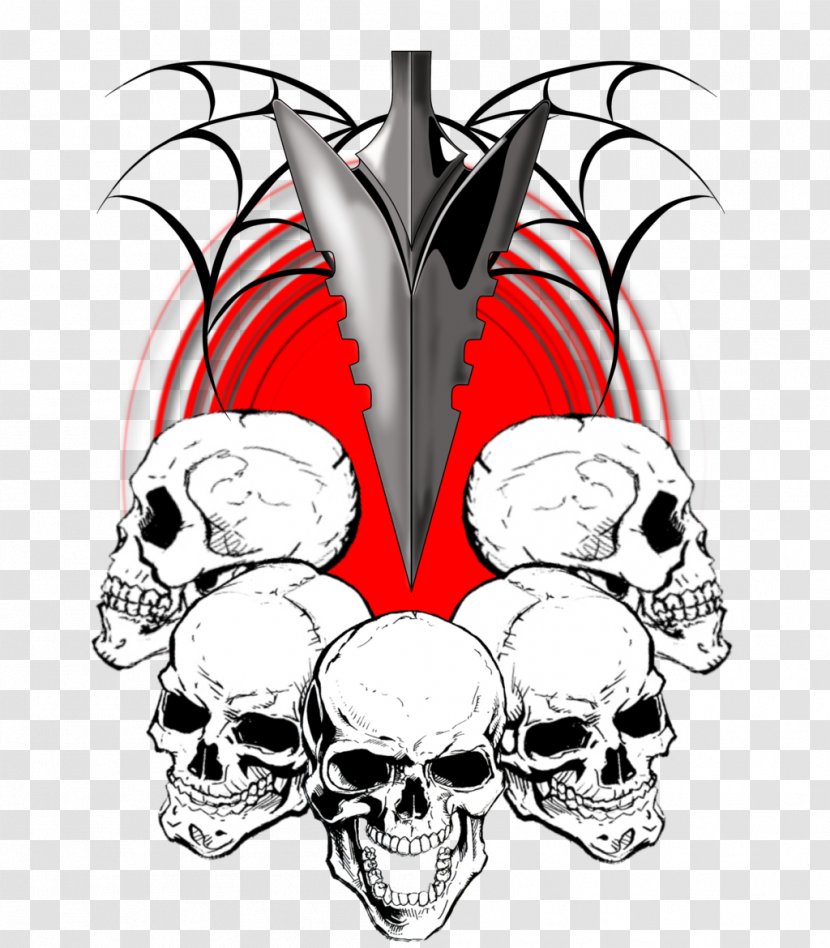 Skull Logo Arrowhead - Drawing Transparent PNG