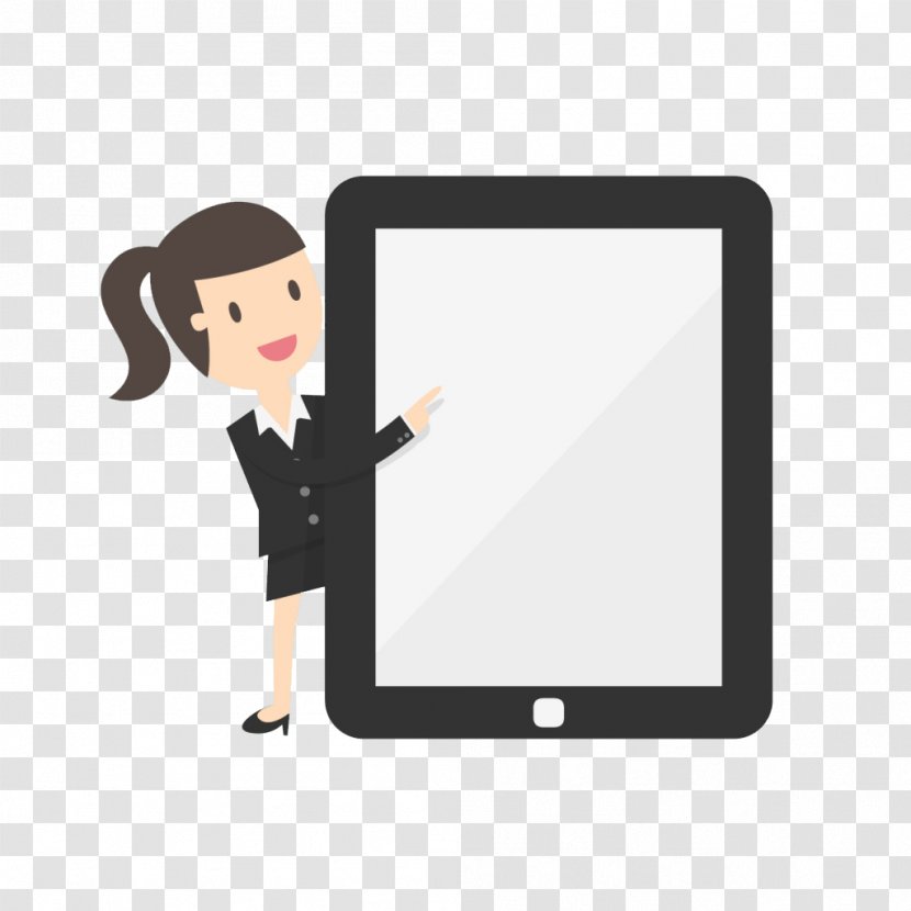 Common Admission Test Work Partnership Business - Kinematics - Cartoon Character Holding A Tablet Transparent PNG