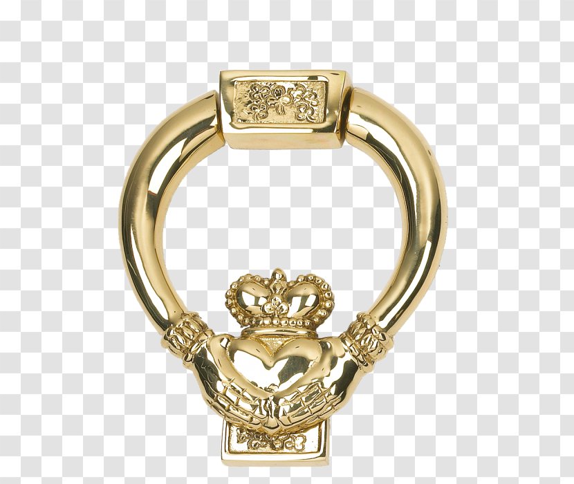Claddagh Ring Pin Door Jewellery - Diamond Transparent PNG