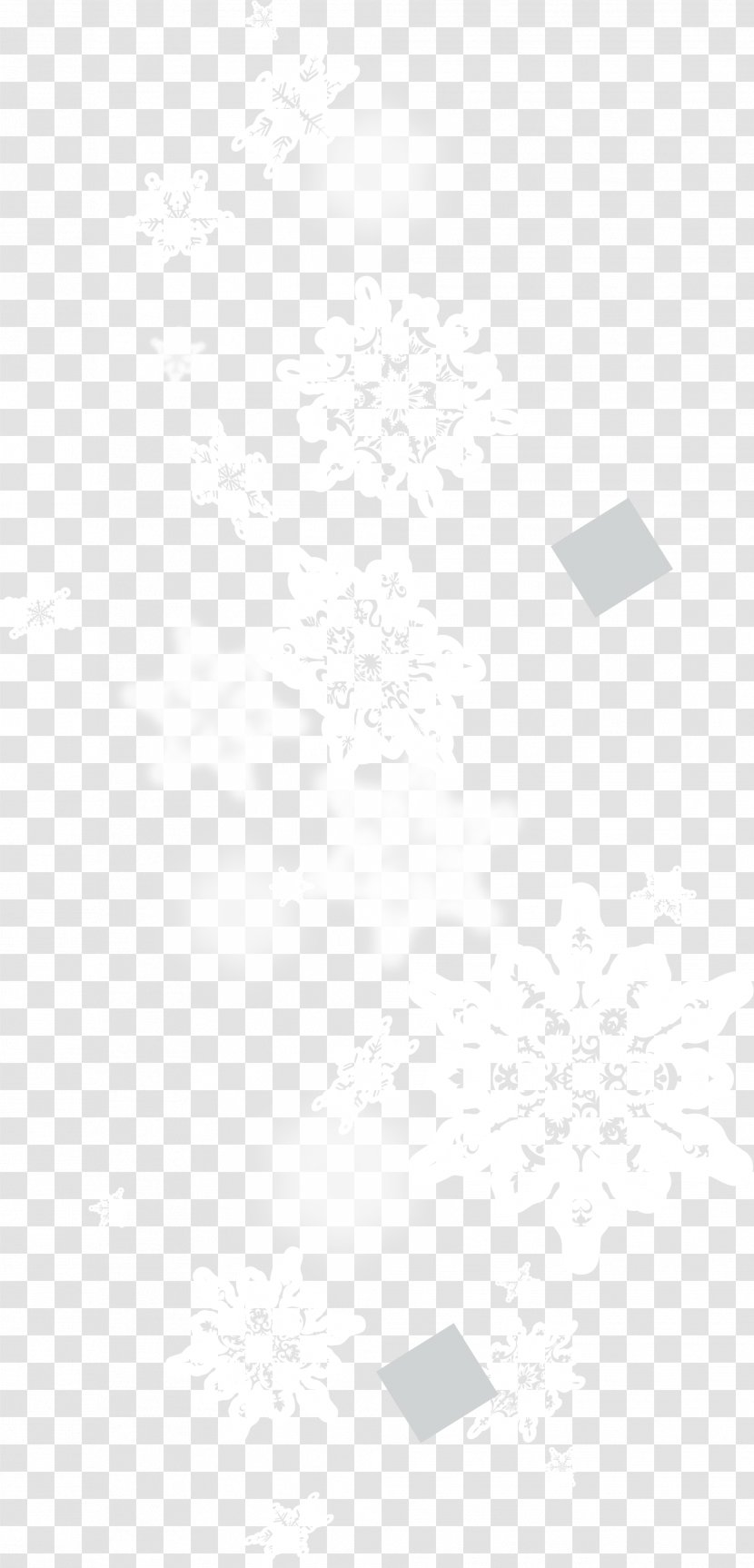 Line Black And White Angle Point Pattern - Rectangle - Snowflake Floating Material Transparent PNG