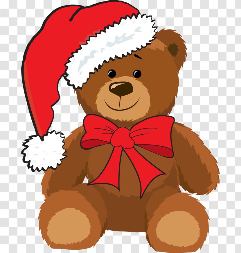 Christmas Bears Santa Claus Clip Art - Tree - Bear Cliparts Transparent PNG