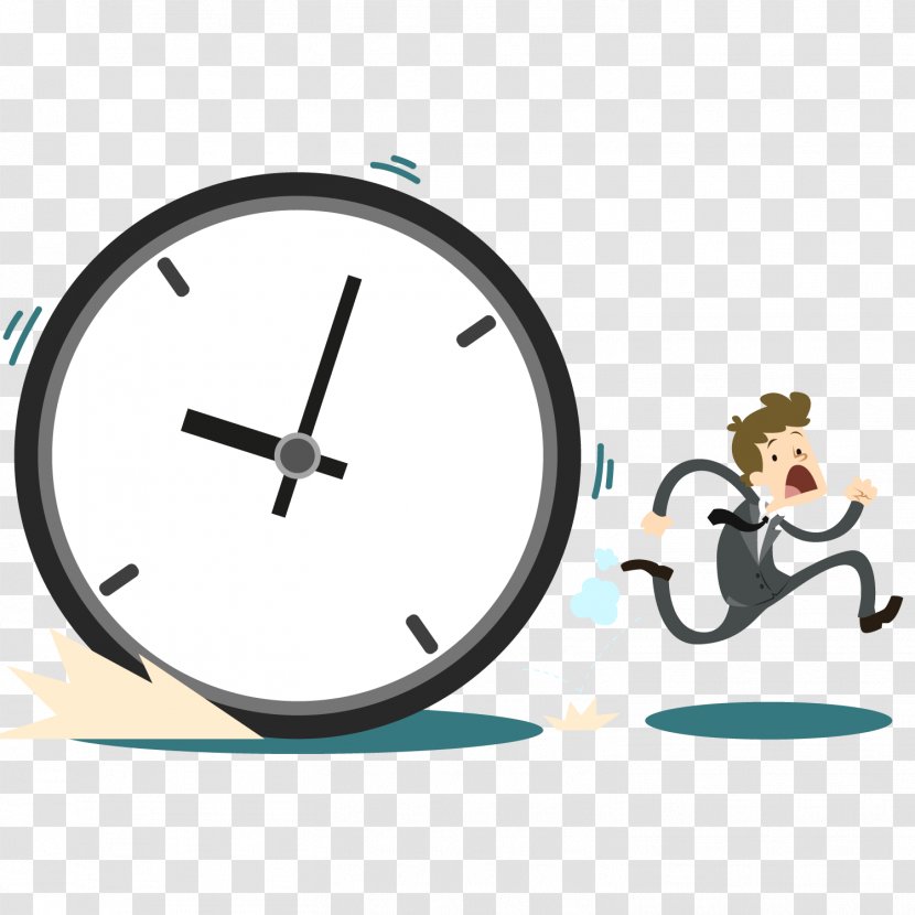 Time Limit Management Task Productivity - Company - Count The Business Man To Catch Clock Transparent PNG