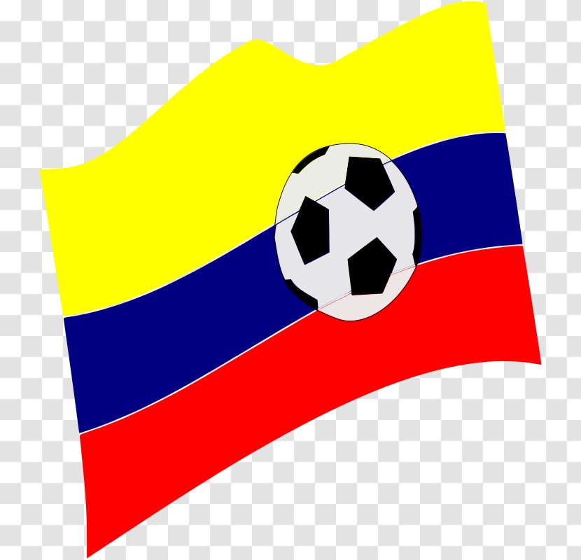 Flag Of Colombia Ball Clip Art - Football - Balon Transparent PNG
