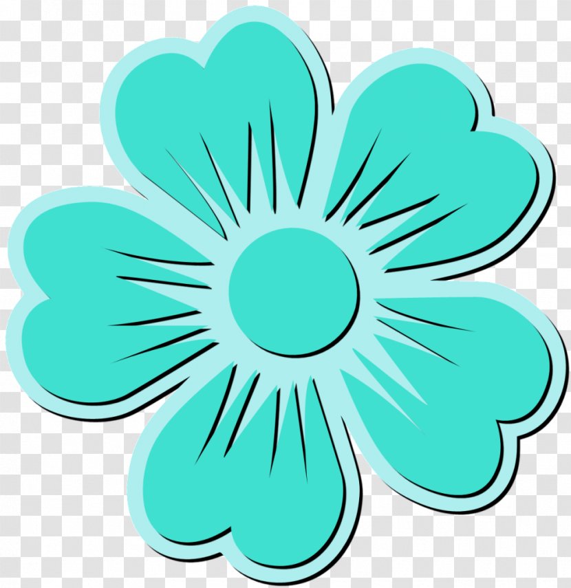 Clip Art Silhouette - Cdr - Blaue Blumen Transparent PNG