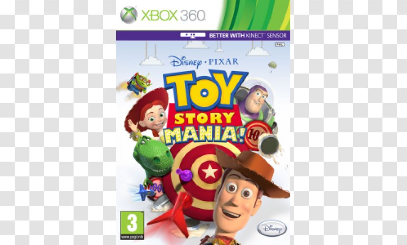 Toy Story Mania! Xbox 360 3: The Video Game 2: Buzz Lightyear To Rescue - Mania Transparent PNG