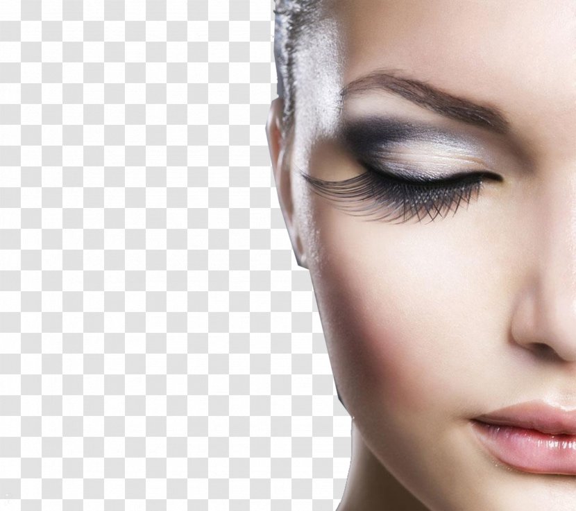 Mascara Cosmetics Eyelash Extensions Beauty Parlour - Women's Eyelashes Close-up Transparent PNG