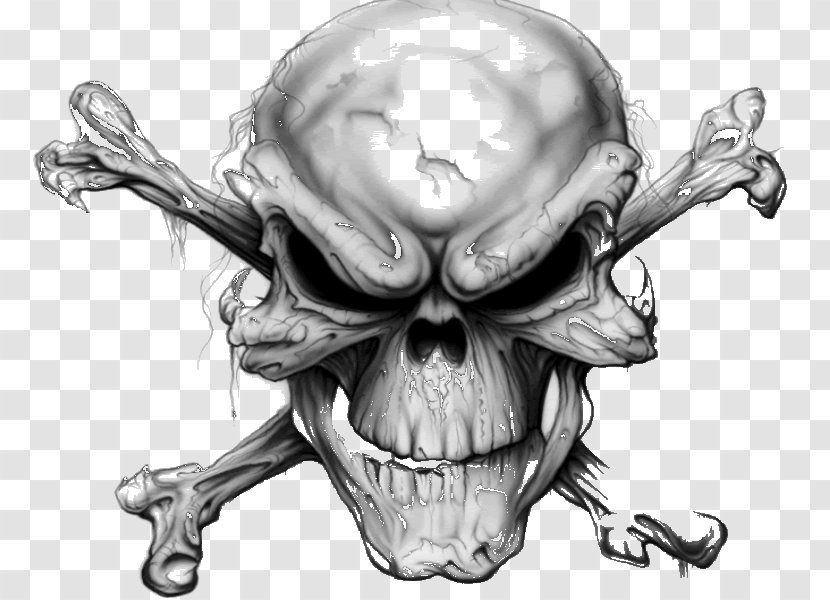 Skull And Crossbones Human Symbolism Art - Skeleton - Devil Transparent PNG