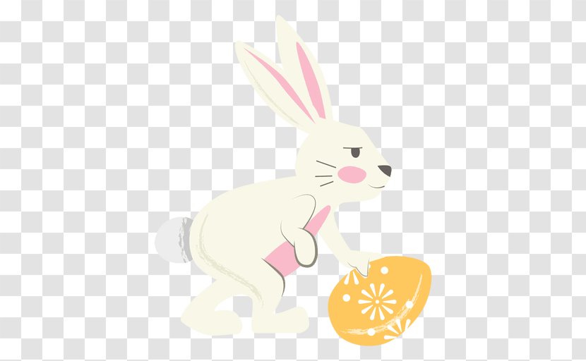 Easter Bunny Hare Domestic Rabbit - Whiskers Transparent PNG