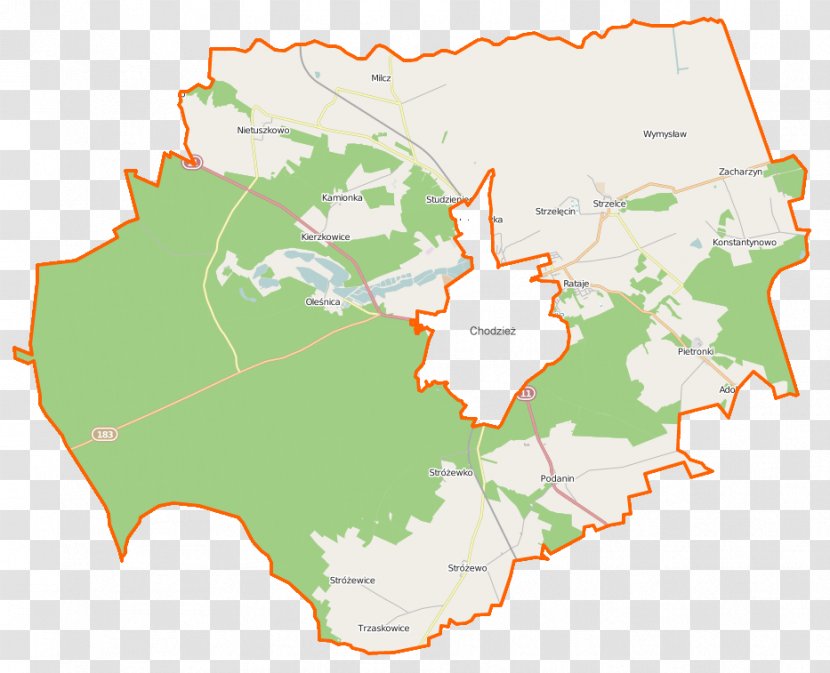 Milcz Stróżewko, Greater Poland Voivodeship Chodzież Podanin Zacharzyn - Gmina Wiejska - Maps Transparent PNG