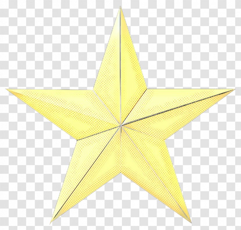 Yellow Star - Origami - Astronomical Object Leaf Transparent PNG